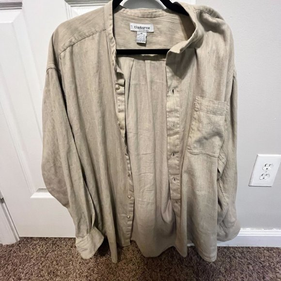 Funky Threads - Tan Bohemian Shirt - Casual Button Down - XL - Picture 1 of 1